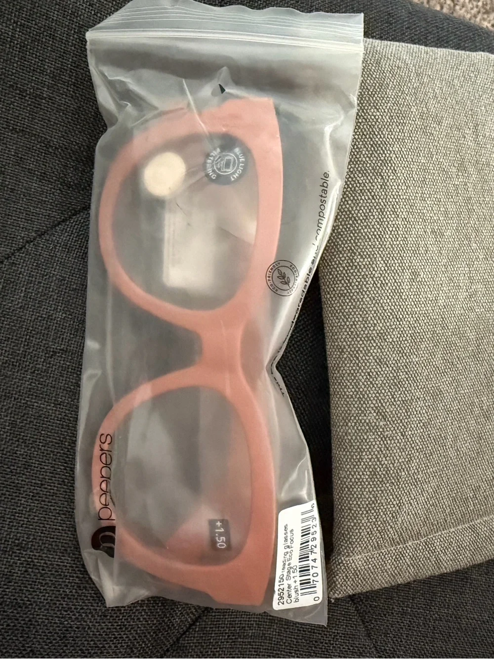 Women's PEEPERS Blue Light Reading Glasses - Coral Peach Frame +1.50